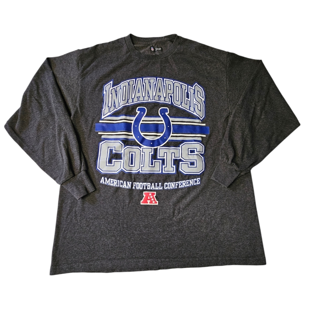 Indianapolis Colts Long Sleeve Gray Shirt NFL Team Apparel Men's Large